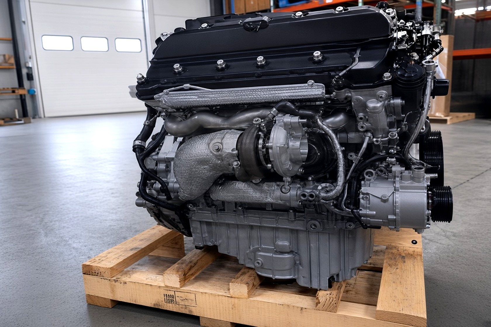 V8 engine in the studio
